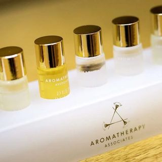 Aromatherapy associates products at the St Pancras Spa