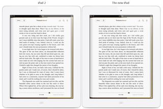 iPad 2 and New iPad Text Comparison