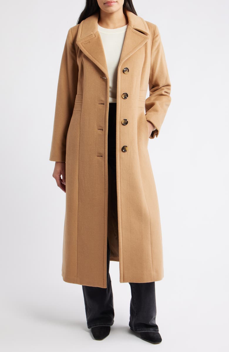 Wool Blend Longline Coat