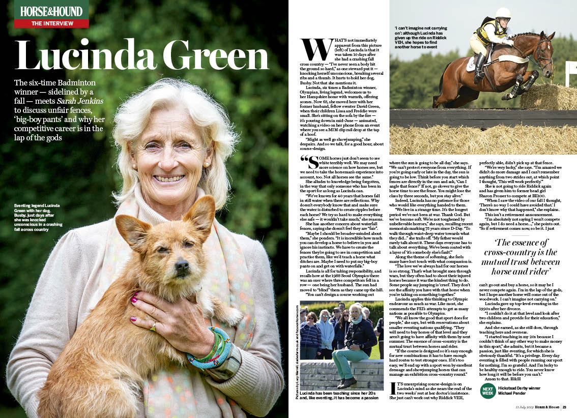 FT 2pp H&amp;amp;H interview Lucinda Gre