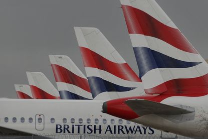 British Airways planes on the tarmac