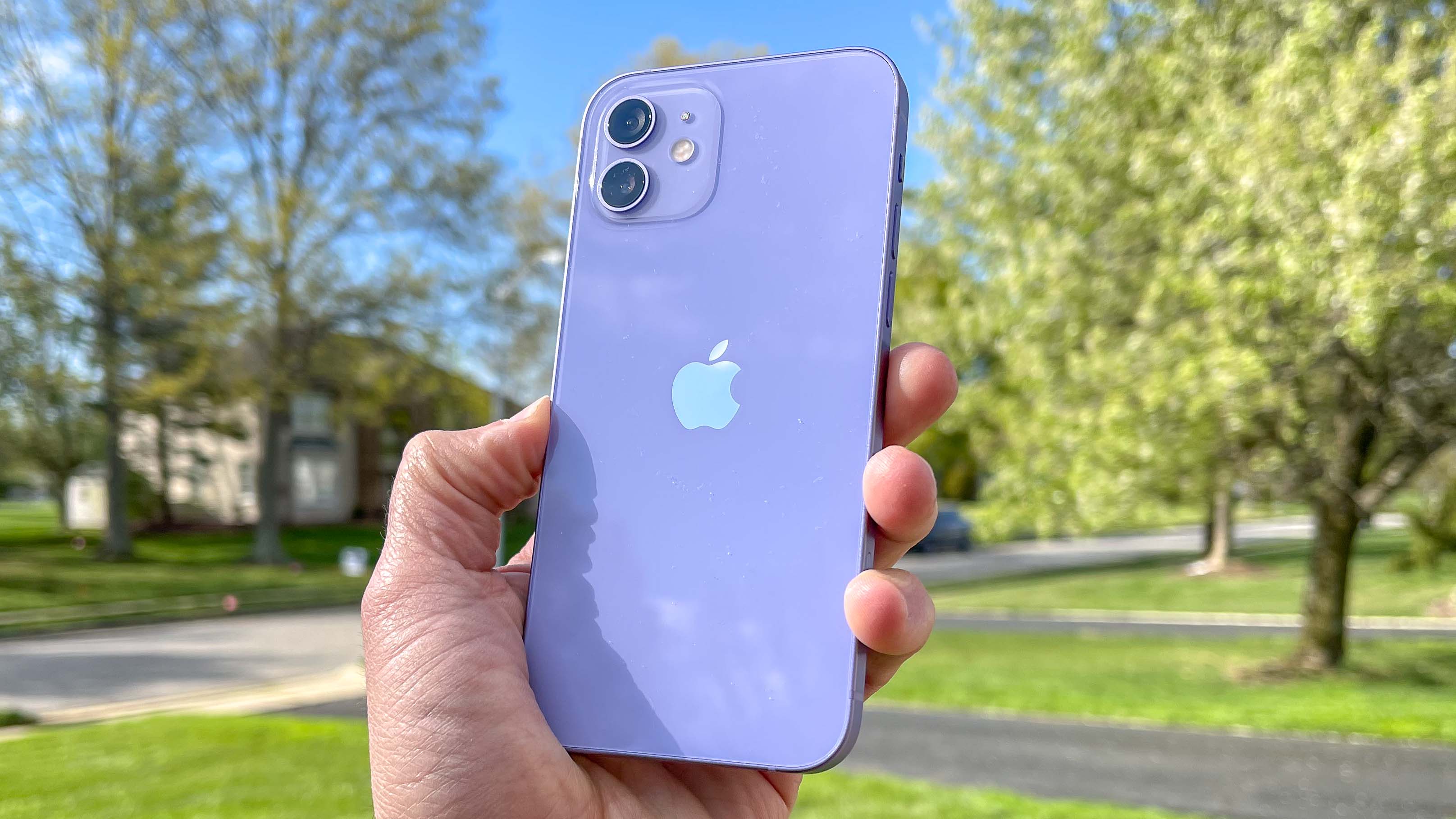 紫色的iPhone 12