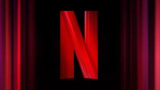 The Netflix red N with red and purple lines on the left and right of it.