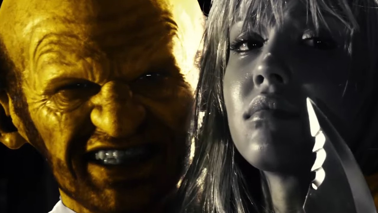 Nick Stahl holding Jessica Alba hostage in Sin City