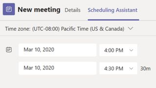 Microsoft Teams Scheduling Assistant