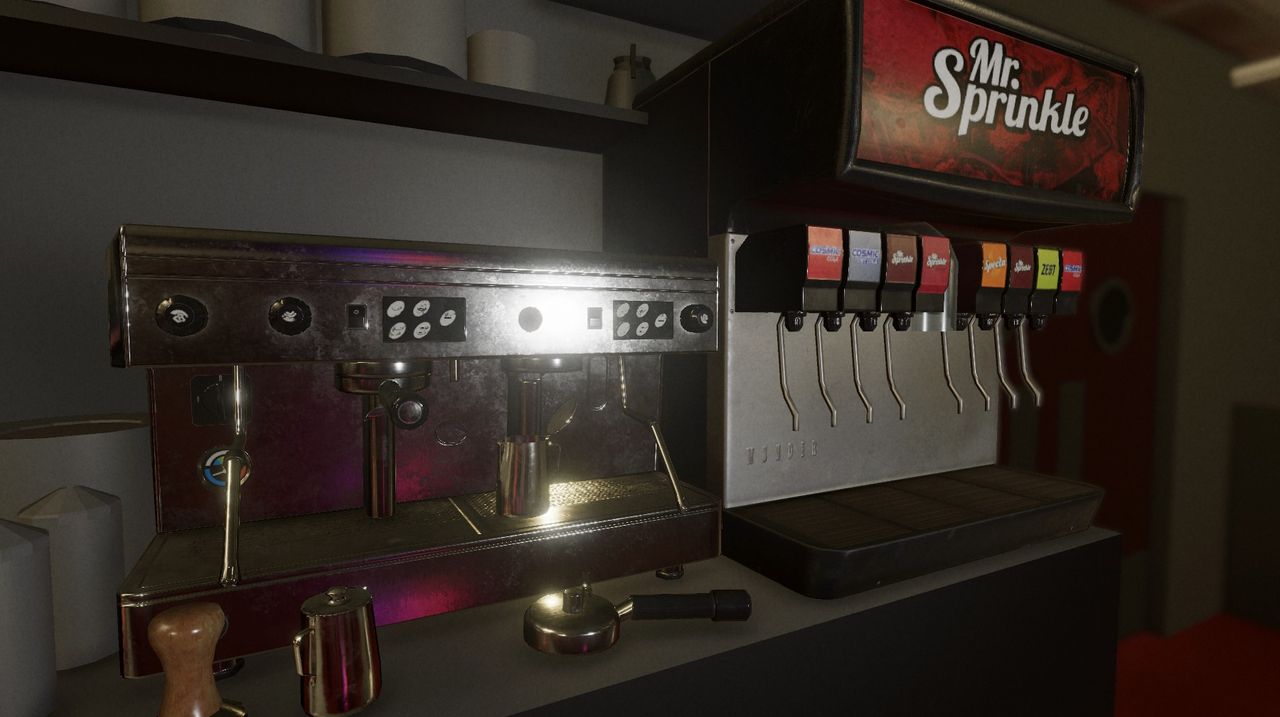 The new Phasmophobia map, Nell's Diner