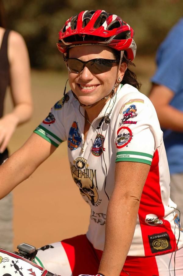 Abby McLennan of Team Rattle'n'Hum was all smiles before the start.