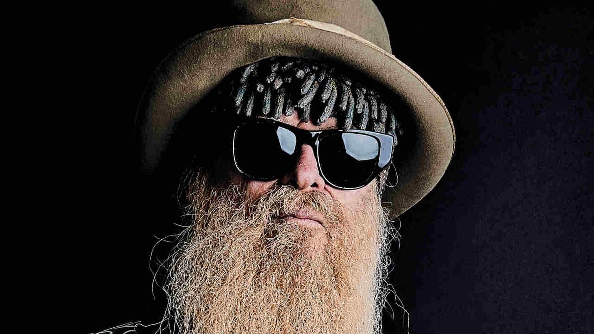 Billy Gibbons of ZZ Top posing for a photograph in 2024