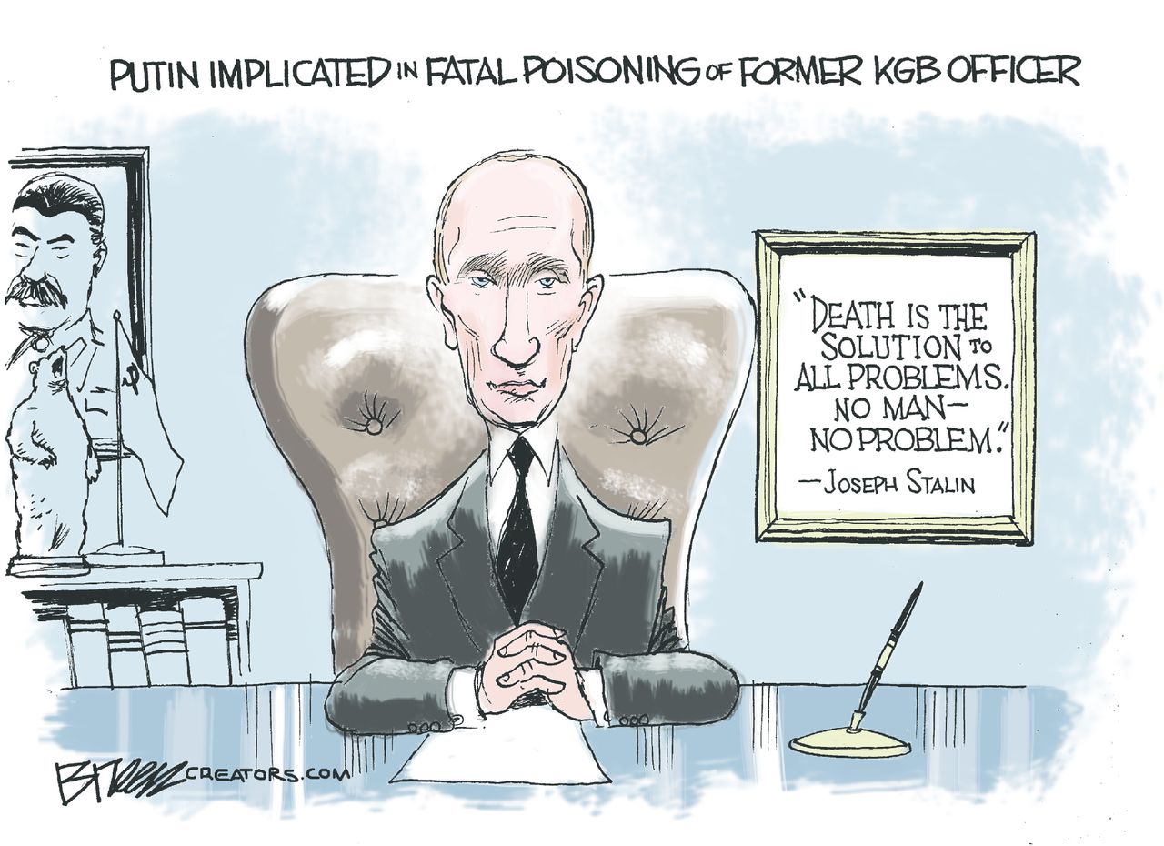 Political Cartoon World Putin Stalin