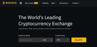 Binance cryptocurrency exchange