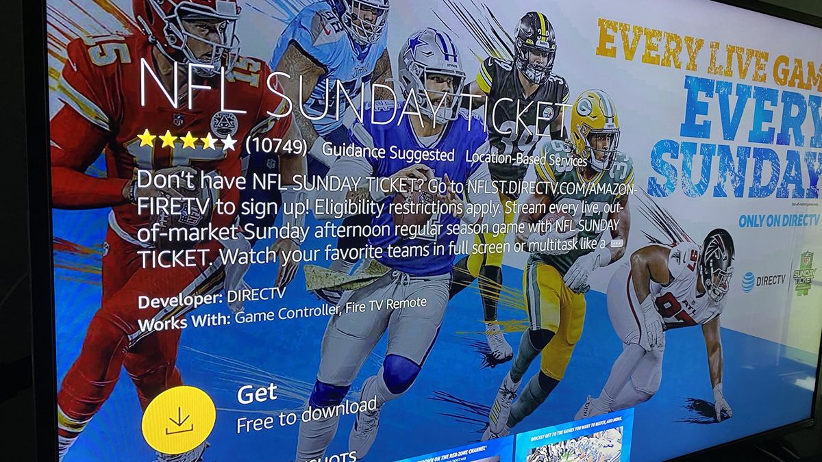 Can you watch NFL Sunday Ticket on  Fire TV?