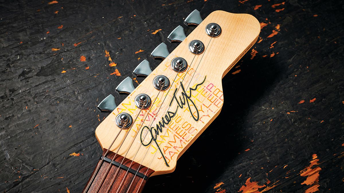 A James Tyler Guitars headstock design