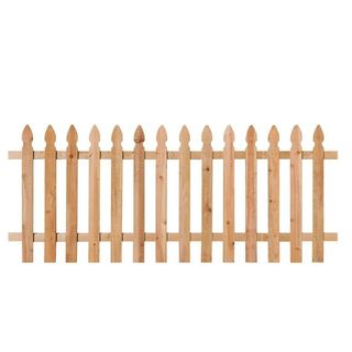 Wood Picket Fence Panel