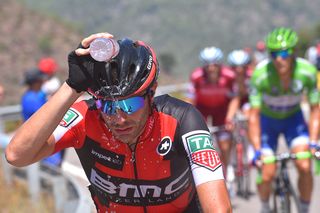 Damiano Caruso (BMC) copes in the heat