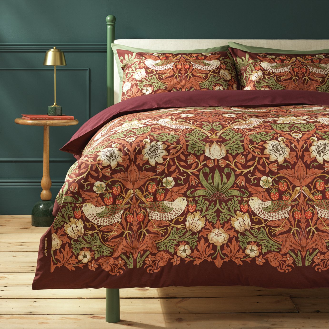 Habitat X Morris &amp;amp; Co. Strawberry Thief Bedding Set - Single