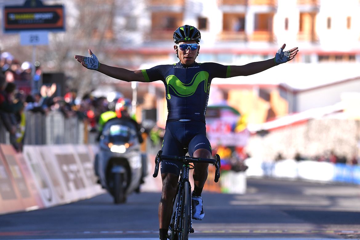 Nairo Quintana (Movistar) wins on the Terminillo.