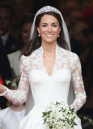 Kate Middleton on her wedding day in 2011