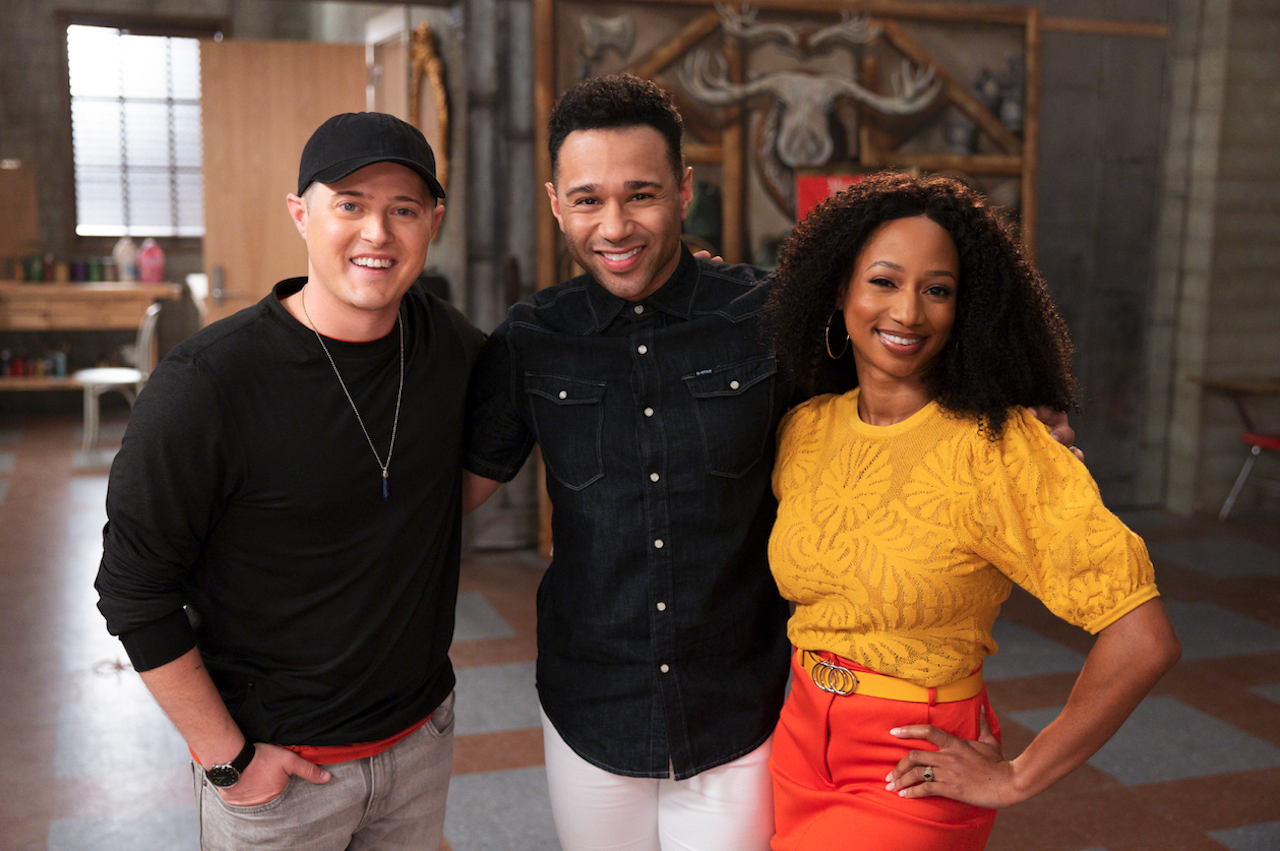 Lukas Grapel, Corbin Bleu and Monique Coleman in High School Musical Season 4