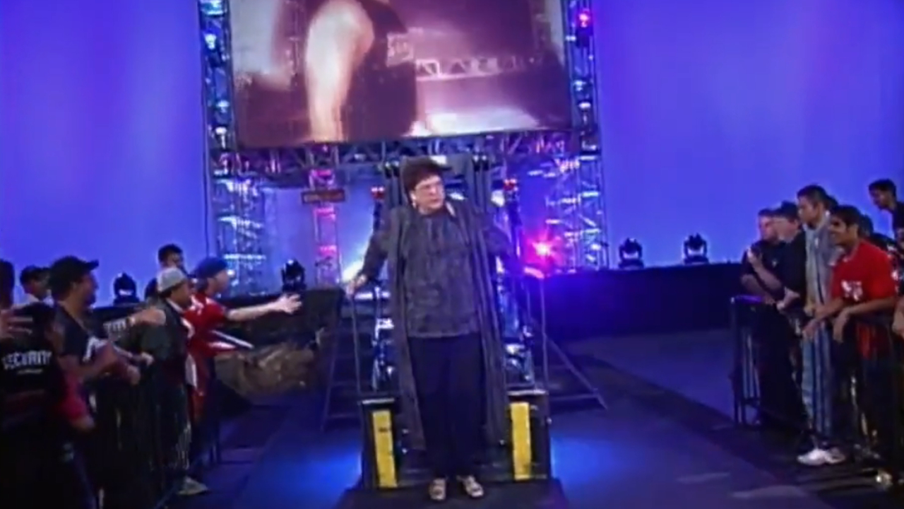 Judy Bagwell on a forklift