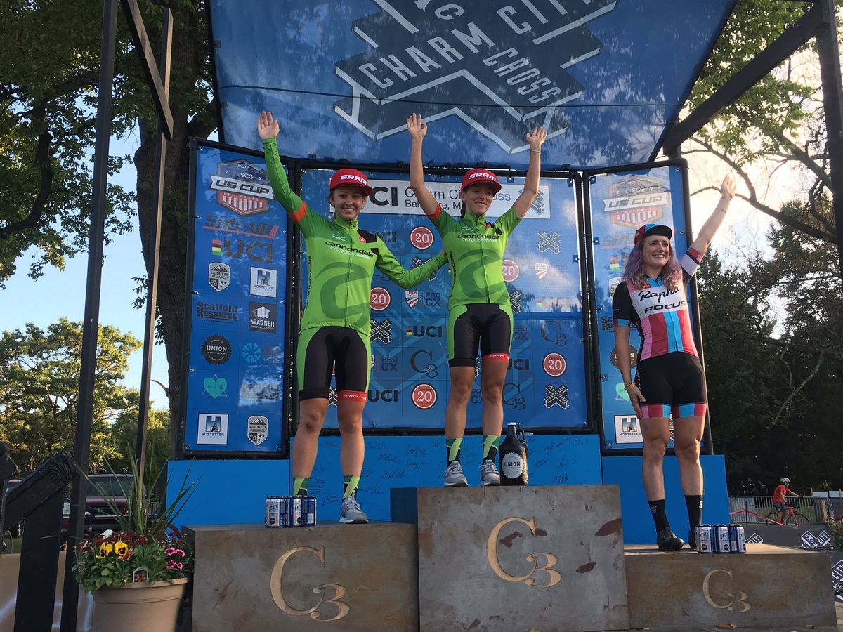 Kaitlin Keough (Cannondale) won in Baltimore over Emma white and Ellen Noble