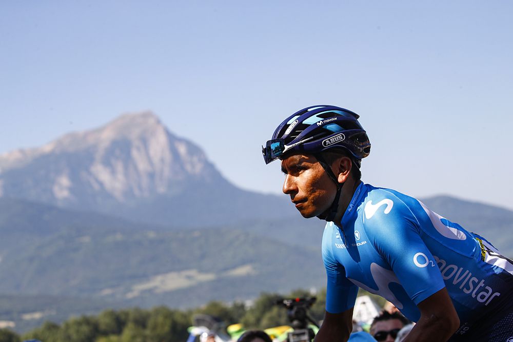 Nairo Quintana (Movistar) during stage 18 at the Tour de France