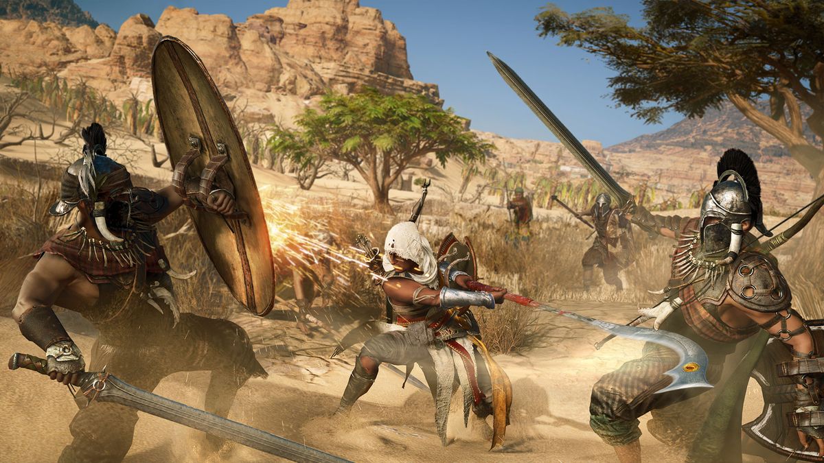 Assassin's Creed Origins Gameplay: Hungry Hungry Hippos, Brutal Combat and  a Murder Mystery