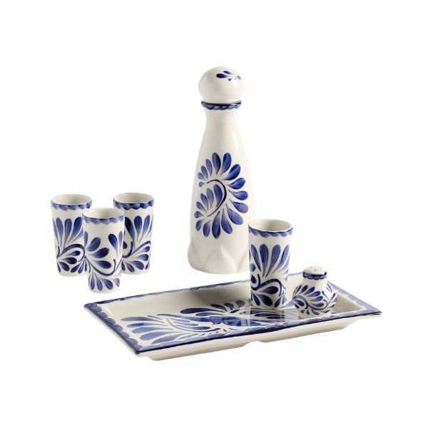 Puebla Porcelain Tequila Set