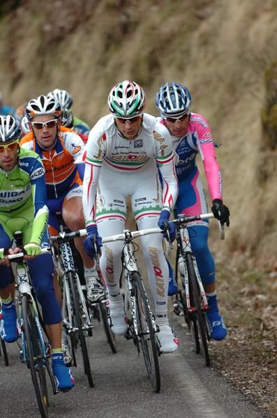 Filippo Pozzato (Team Katusha) climbs