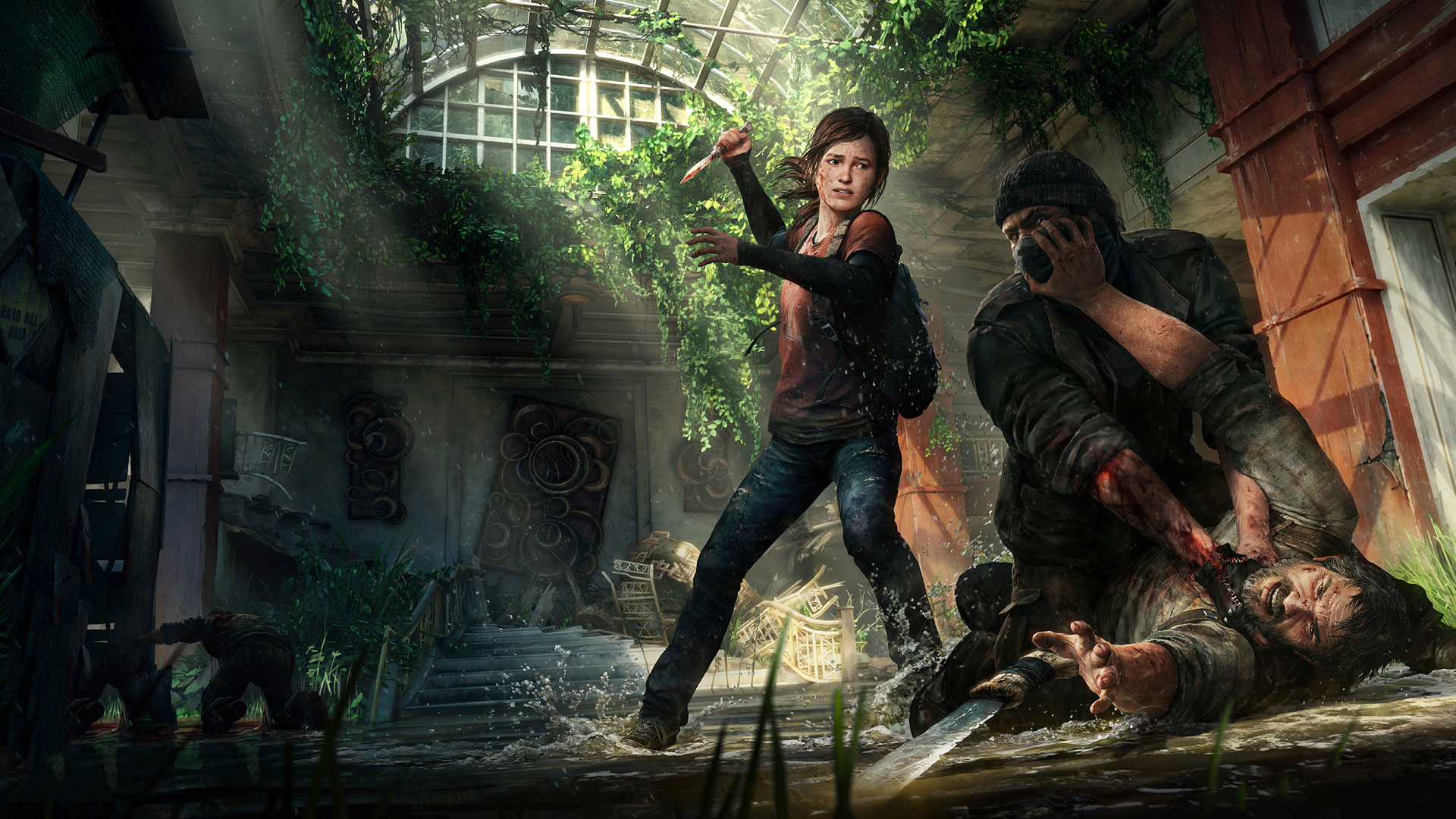 Poster Tee Last Of US Zombie Horror Videogame Joel Ellie PS3 PS4 Xbox 360 Foto 1