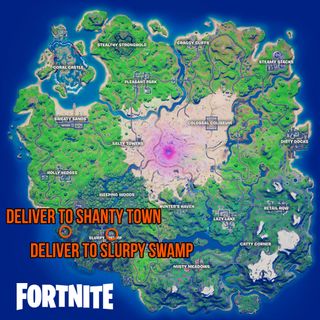 Fortnite Deliver the Love Potion locations map