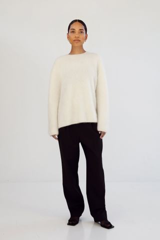 Floy Cashmere Sweater, Cream