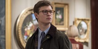 The Goldfinch Ansel Elgort with a forlorn look on his face