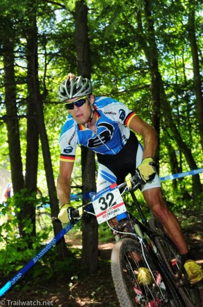 Andy Eyring descending in the top ten