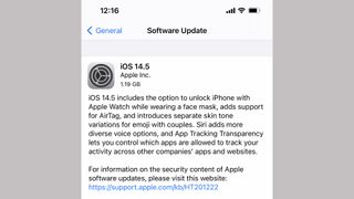 Apple iOS 14.5
