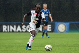 Eniola Aluko playing for Juventus during the Women's Serie A match against FC Internazionale.