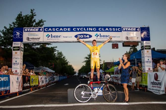 Serghei Tsvetkov (Jelly Belly) took the win tonight and kept the yellow jersey.