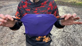 7mesh Cache Anorak folded into it's own front pouch