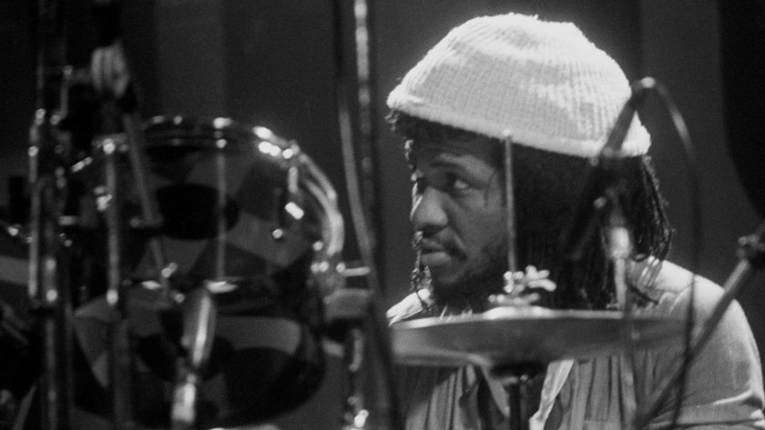 Sly Dunbar at the kit, circa 1984