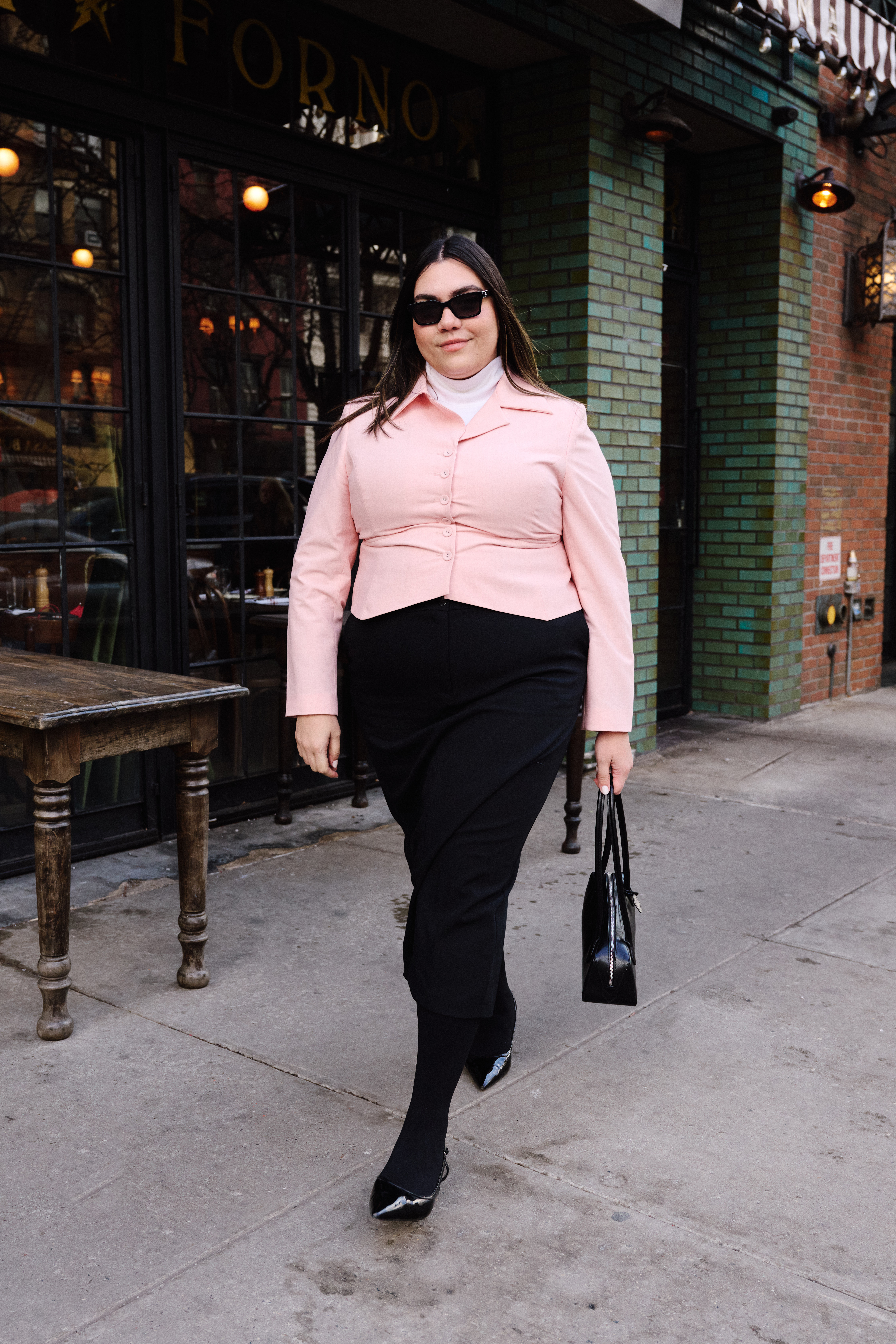 Who What Wear editor Ana Escalante wears plus size basics.