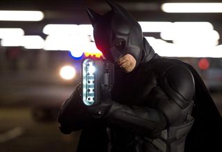 Batman in action in the 2012 film The Dark Knight Rises.