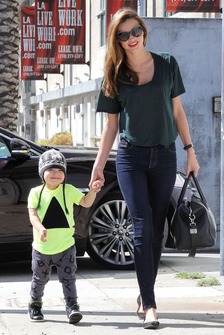 Miranda Kerr and Flynn Bloom 