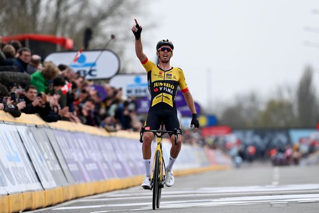 Le Fiandre portano ancora bene a Laporte: dopo la Gand-Wevelgem di domenica il corridore francese vince anche la Dwars Door Vlaanderen (foto Tim de Waele/Getty Images)