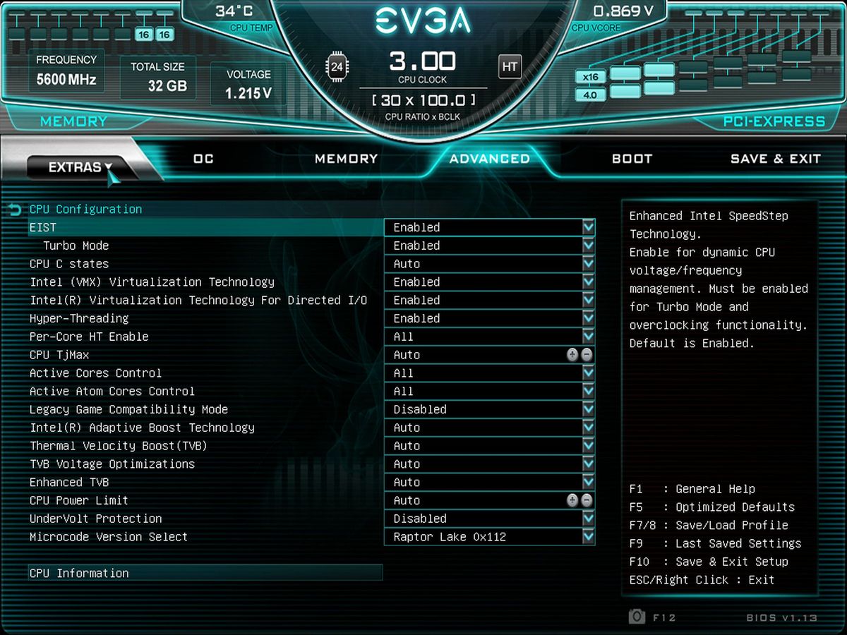 BIOS - EVGA Z790 Dark Kingpin