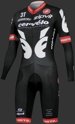 The "speedsuit" was wind-tunnel tested by Cervelo TestTeam.