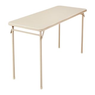 Beige folding table