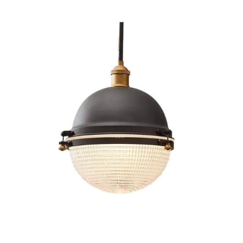 Black outdoor pendant light