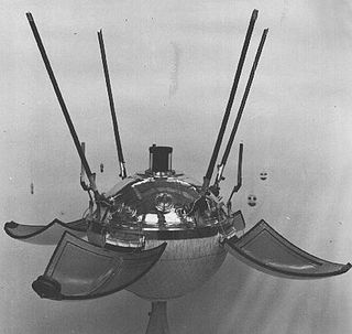The former Soviet Union's Luna 9 spacecraft.