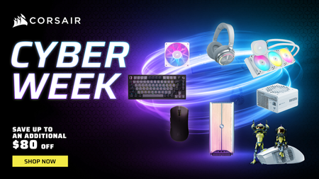 Corsair cyber week promotional photo
