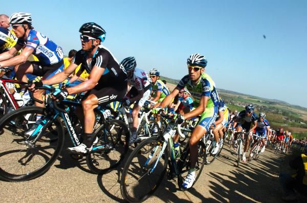 Australia's Simon Gerrans (Team Sky) climbs the gulperberg during the Amstel Gold Race.