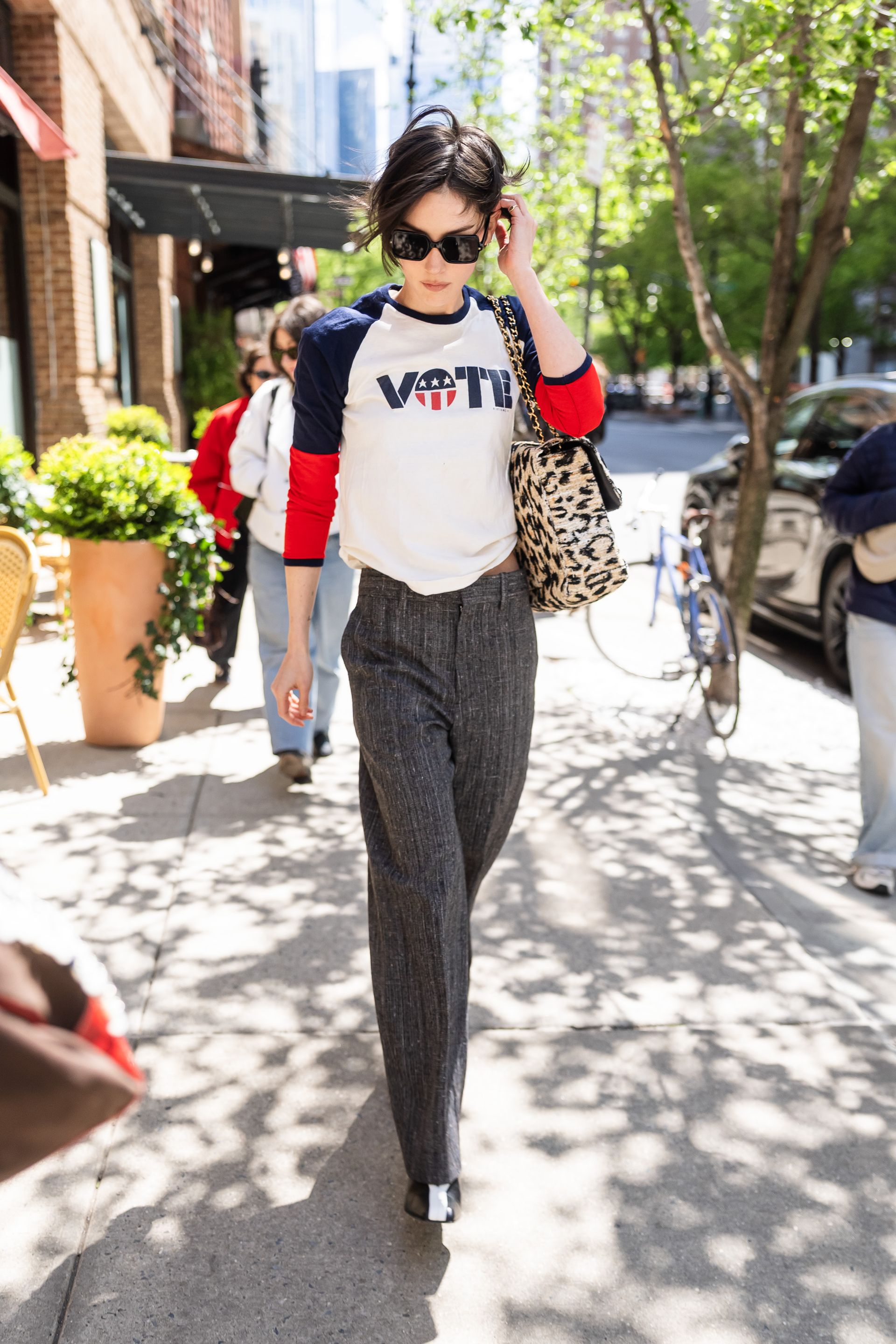 NEW YORK, NEW YORK - MAY 03: Gracie Abrams is seen in Tribeca on May 03, 2026 in New York City.